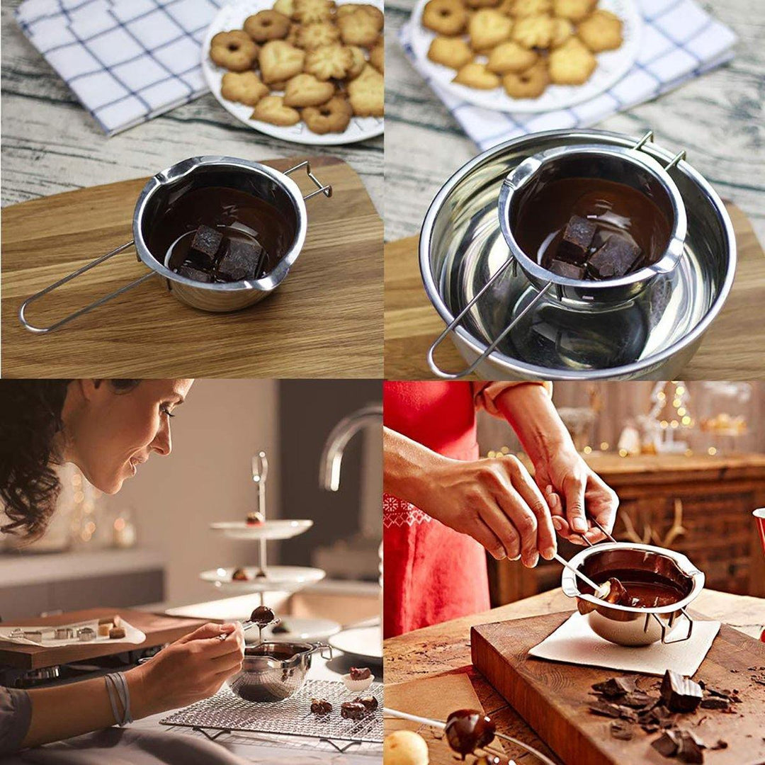 Boiler Cooking Pot Stainless Steel Chocolate Butter Melting Pan Milk Bowl Tools - MRSLM