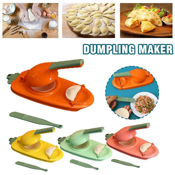 New 2 In 1 Kitchen Dumpling Making Tool Baking Pastry Manual Artifact For Pressing Dumpling Skin Wrapper Mould Dough Press Maker