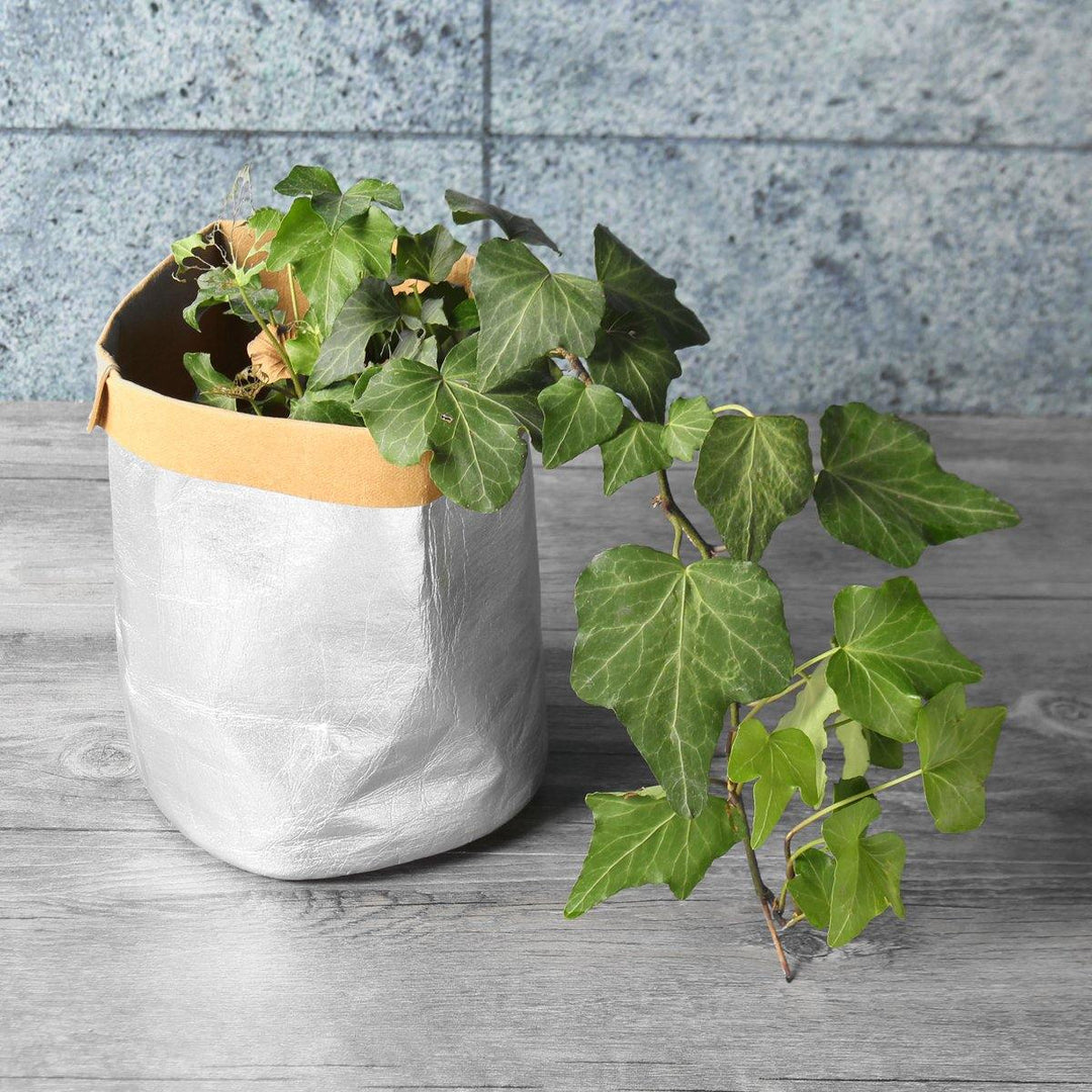 Gardening Washable Kraft Paper Bag Plant Flower Pot Multifunction Home Storage Container - MRSLM
