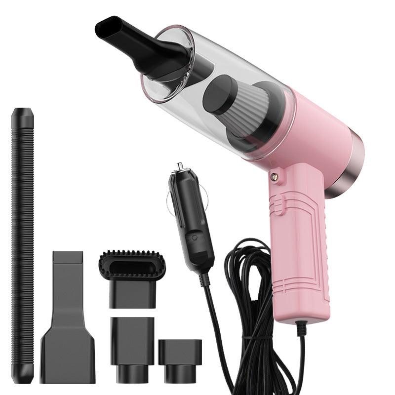 120W 3 In 1 Car Vacuum Cleaner 4500Pa Powerful Suction Wet Dry Dual Use Low Noise LED Lighting Double Layer Filter for Home Car - MRSLM