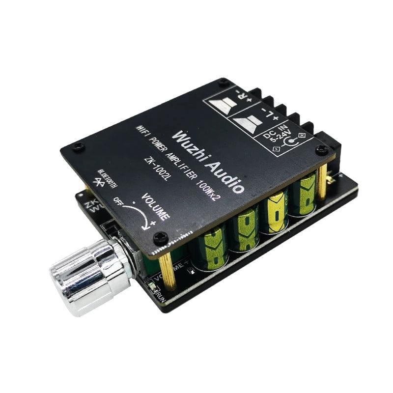 ZK-1002L Mini HIFI Power Amplifier Board bluetooth 5.0 High Power 100W 2.0 Dual-channel Stereo Sound Module - MRSLM