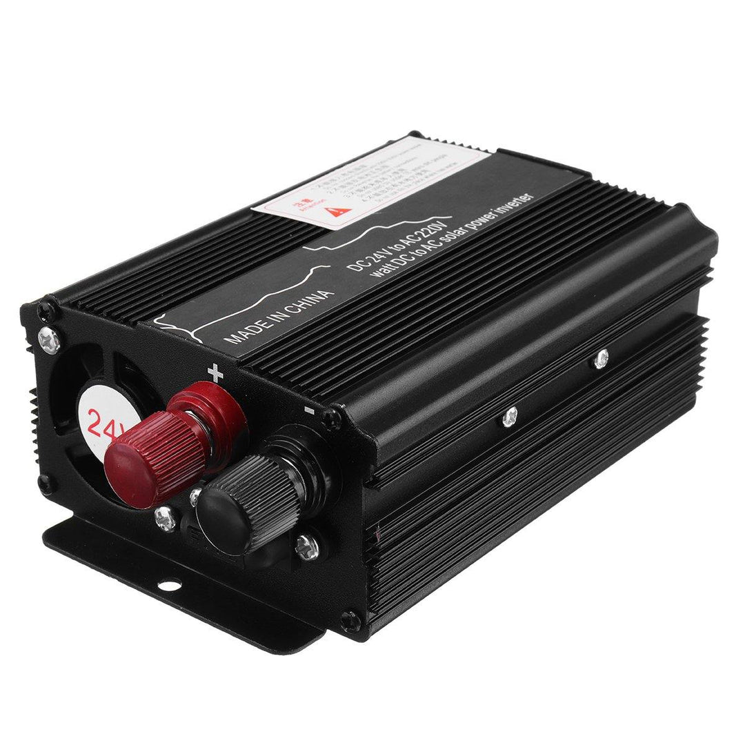 1000W Peak 12V/24V DC to 110V/220V AC Solar Power Inverter LED Modified Sine Wave Converter Black - MRSLM