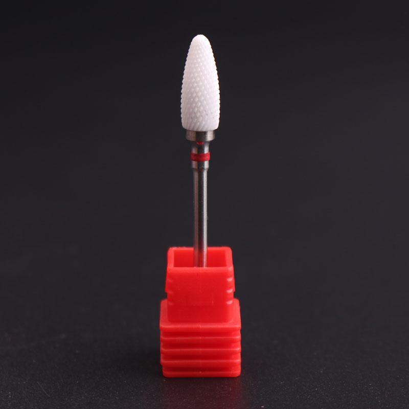 Ceramic Nail Drill 3/32 Pro Carbide Nail Drill Bits Corn Shape Nail Drill Bit - MRSLM
