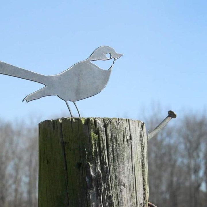 Metal Bird Statue - Mockingbird / Robin - MRSLM