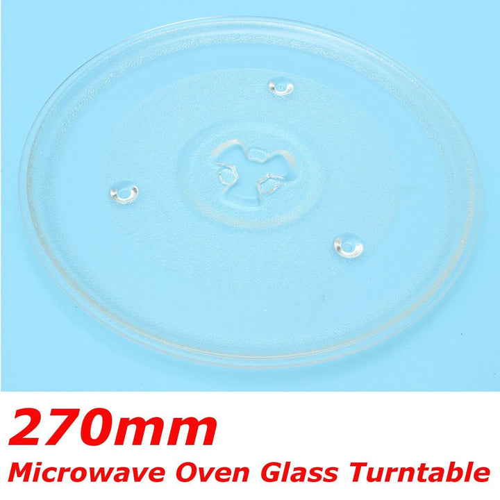 270mm Universal Clear Microwave Oven Glass Turntable Round Plate Tray Replacement Accessories - MRSLM