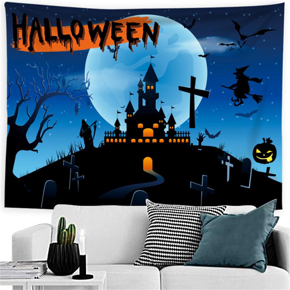 Halloween Style Tapestry Polyester 150x200cm Large Digital Printing Tapestry For Shop Decoration TV Background Wall Tablecloth - MRSLM