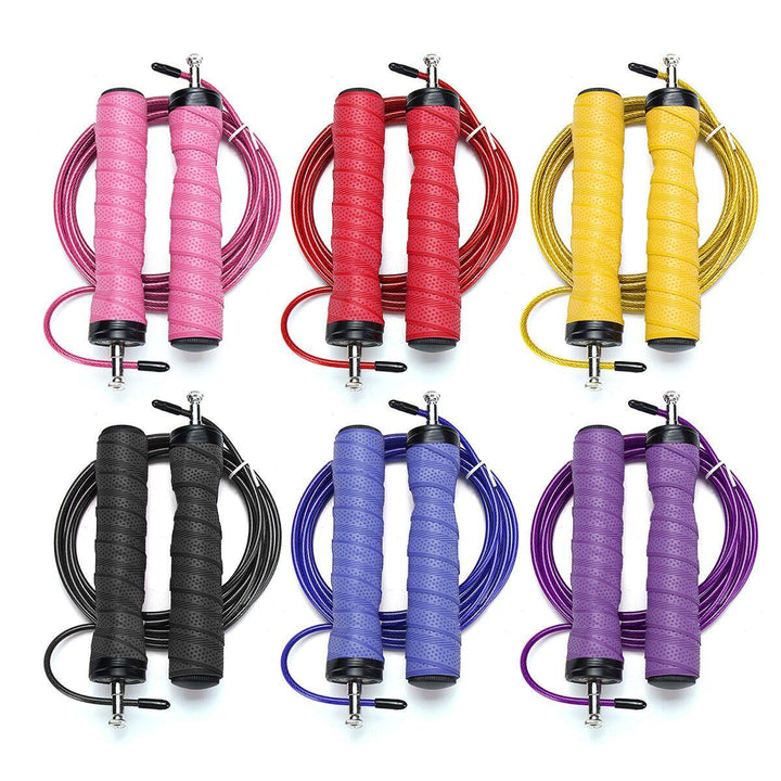 Adjustable Skipping Rope Fitness Speed Jump Ropes Gym Boxing Wrap Rope Jumping - MRSLM