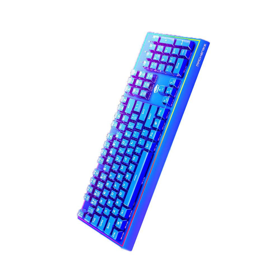 Machenike K1-B1B Mechanical Keyboard 104 Keys RGB Wired NKRO Aluminum Alloy Case Gaming Keyboard - MRSLM