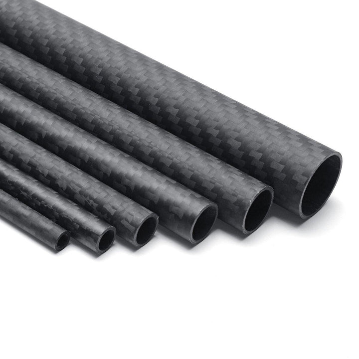 500mm Carbon Fiber Tube From 5mm Up to 20mm Roll Wrapped-Glossy 3K - MRSLM