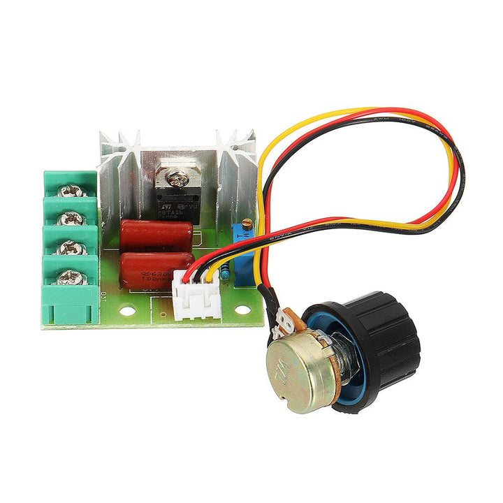 2000W Thyristor Governor Motor 220V Regulating Dimming Thermostat Module External Potentiometer Voltage Adjustable - MRSLM