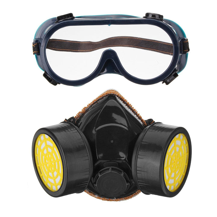 Gas Mask Protection Filter Chemical Respirator Safety Dust Mask Paint Spray Pesticide Anti Dust Respirator - MRSLM