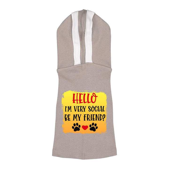 Friend Dog Shirt with Hoodie - Colorful Dog Hoodie - Printed Dog Clothing - MRSLM