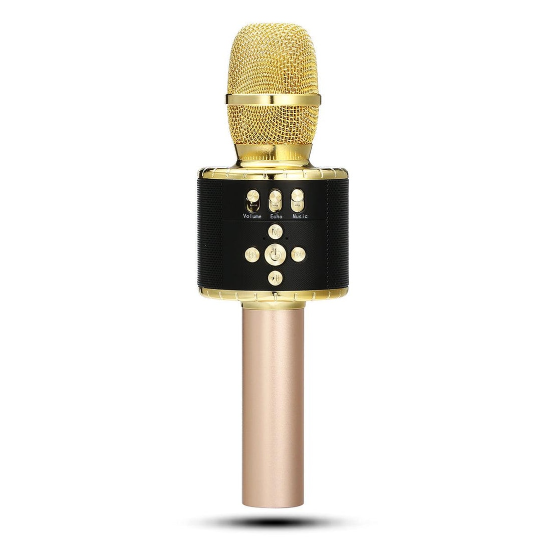 LOSKII Wireless bluetooth Karaoke Microphone Speaker Handheld Cordless KTV MIC Stereo Speaker Music Player - MRSLM
