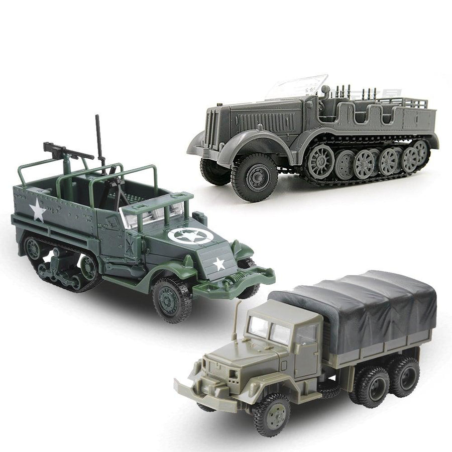 1/72 4D World War II Germany Armored Carrier Military Assembled Model Toys - MRSLM