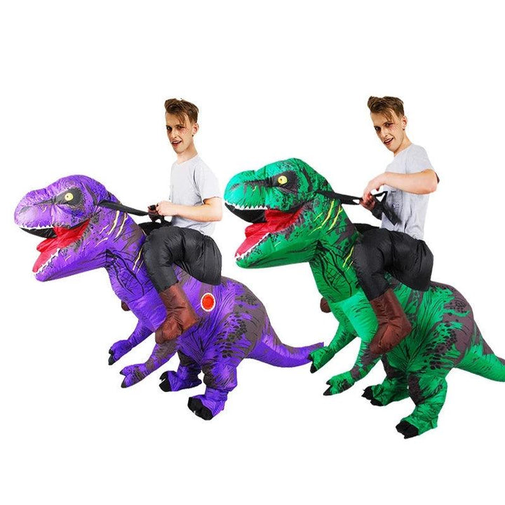 Halloween Carnival Costume Inflatable Dinosaur T-Rex Costume Jurassic World Park Blowup Dinosaur Cosplay Costume Toy - MRSLM