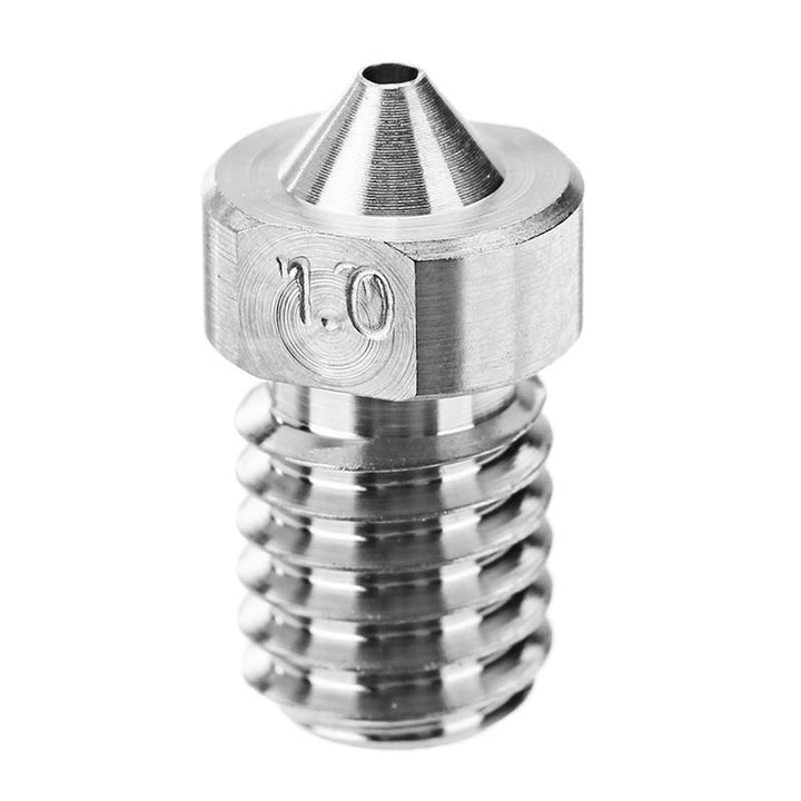 0.3mm/0.4mm/0.6mm/0.8mm/1.0mm Titanium Alloy M6 Thread Nozzle for 3D Printer - MRSLM