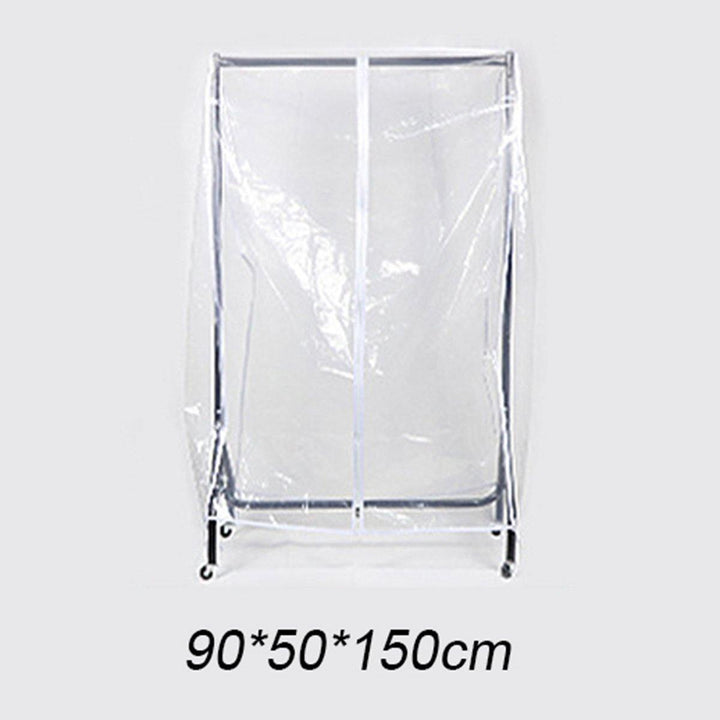 Clear Clothes Rail Cover Dustproof Garment Coat Hanger Protector Storage Net - MRSLM