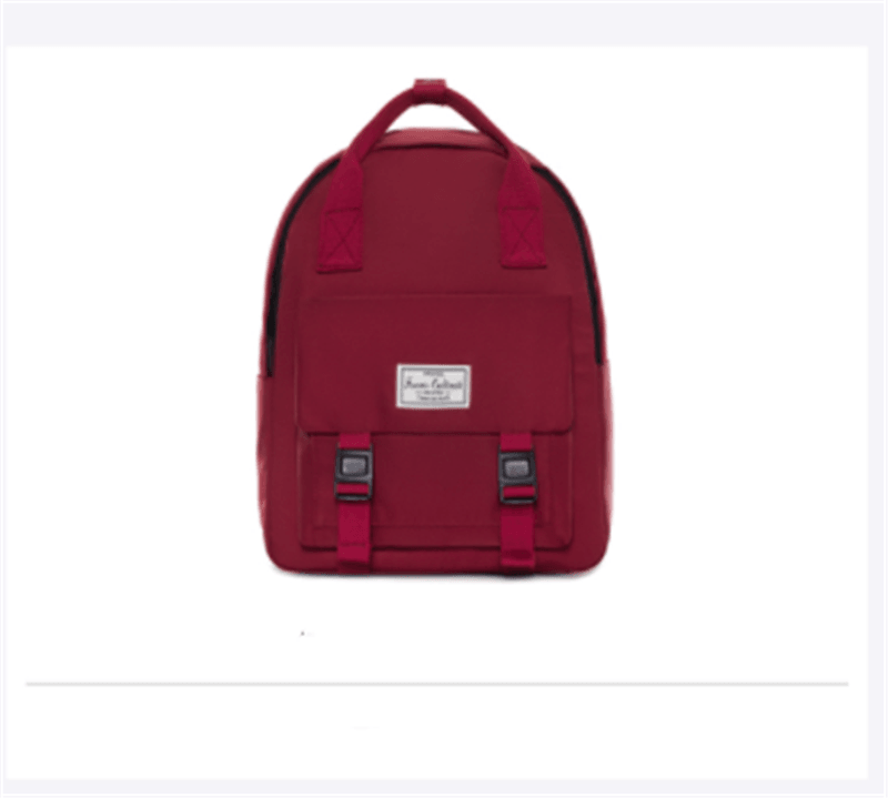 solid color college backpack, view 5 - MRSLM