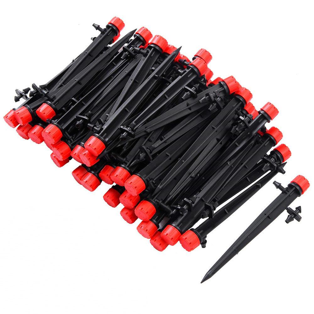 50Pcs 8 Holes Drip Emitters Perfect for 4mm / 7mm Tube Adjustable 360 Degree Water Flow Drip Irrigation System Connector Drippers - MRSLM