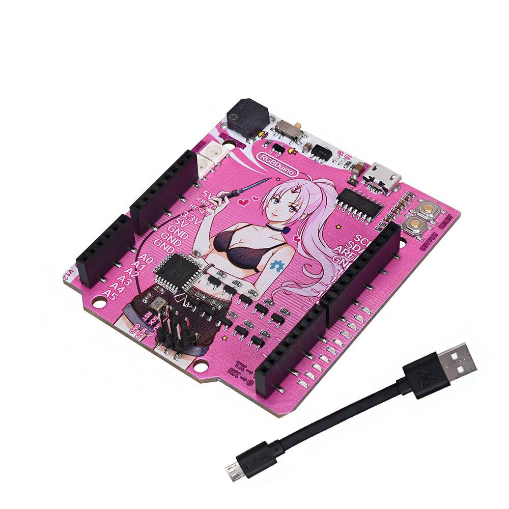 5Pcs RGBDuino UNO V1.2 Jenny Development Board ATmega328P Chip CH340C VS UNO R3 Upgrade for Raspberry Pi 4 Raspberry Pi 3B Geekcreit for Arduino - MRSLM