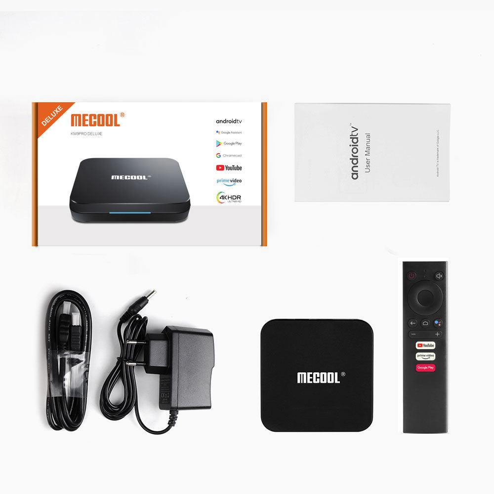 Mecool KM9 Pro ATV Android 10.0 DDR4 2GB RAM 16GB ROM 2.4G WIFI bluetooth 4.0 Voice Control 4K TV Box 4K Youtube 4K Prime Video Google Certificated Support Google Assistant - MRSLM