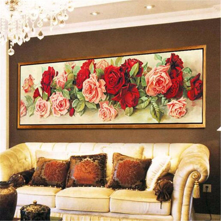 DIY 5D Diamond Painting Kit Rose Handmade Art Craft Cross Stitch Embroidery Set Home Wall Decorations - MRSLM