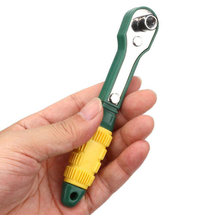 Mini 1/4 Screwdriver Rod Adjustable Fast Ratchet Wrench Quick Socket Wrench Tools - MRSLM