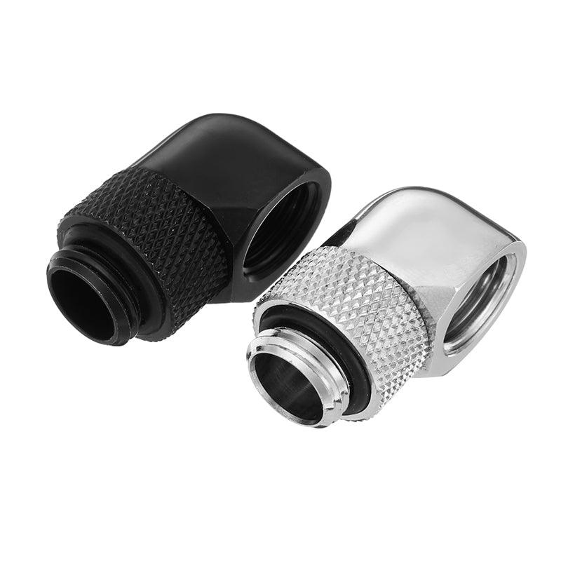 G1/4 Thread Female to Male 90 Degree Fittings Joints PC Water Cooling Connector - MRSLM