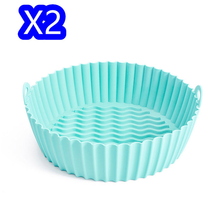 Silicone Airfryer Liner - Reusable Container Accessories Pan Baking Mold Canister Shape Protector