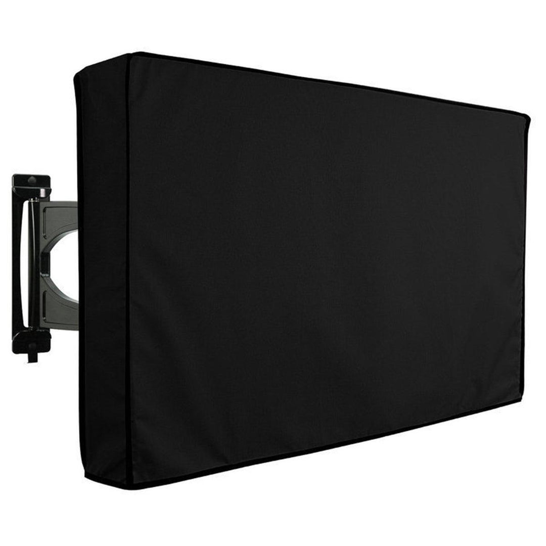Black 600D Outdoor Fully Dustproof Weatherproof TV Cover for 22-70 Inches LED LCD Plasma TVs - MRSLM