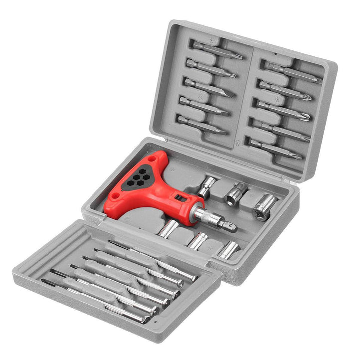 Ratchet Wrench Screwdriver Kit DIY Household Repair Tool Multifunctional Combination Toolkit - MRSLM