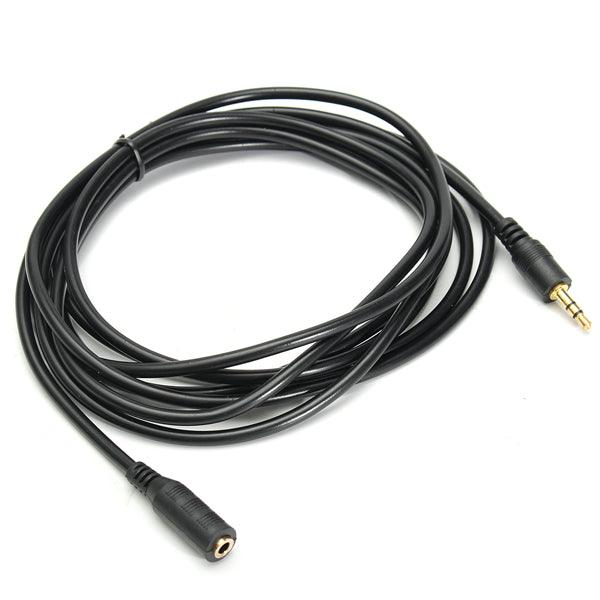 5pz 10 FT 3.5mm Stereo Cavo Audio Maschio a Femmina Estensione Cables Per CUFFIE - MRSLM