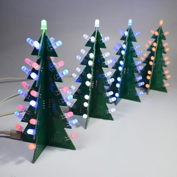 Geekcreit® DIY Star Effect 3D LED Decorative Christmas Tree Kit - MRSLM