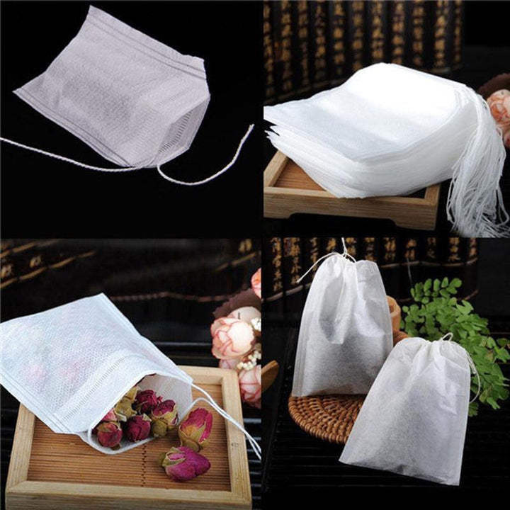 50 Pcs/Lot Teabags 5.5 x 6.5CM Empty Scented Tea Bags With String Heal Seal Filter Paper - MRSLM