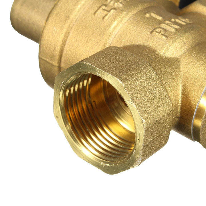 DN20 NPT 3/4" Adjustable Brass Water Pressure Regulator Reducer with Gauge Meter - MRSLM