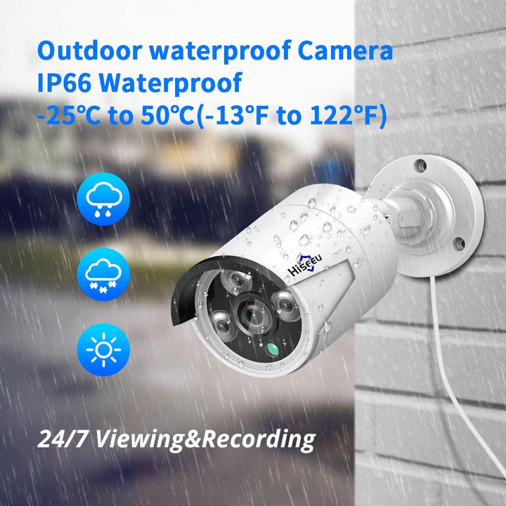 Hiseeu HB615 H.265 5MP Security IP Camera POE ONVIF Outdoor Waterproof IP66 CCTV P2P Video Camera - MRSLM