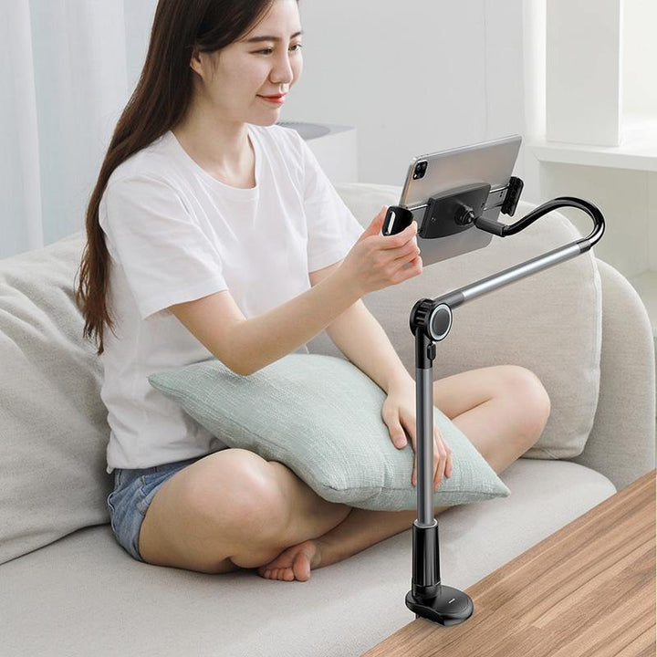 Baseus Lazy Holder for Bed Desk Desktop Office Kitchen Phone Holder Long Arm Flexible Mobile Phone Stand Holder Tablet Clip Bracket for Smart Phone Tablet - MRSLM