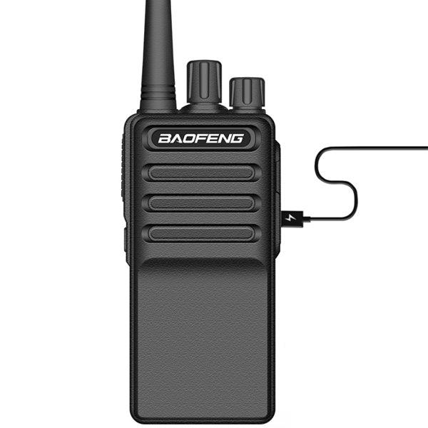 BAOFENG C5 8W 5-20KM USB Charging Ultra Thin Handheld Radio Walkie Talkie 400-470MHz 16 Channels Driving Hotel Civilian Intercom - MRSLM