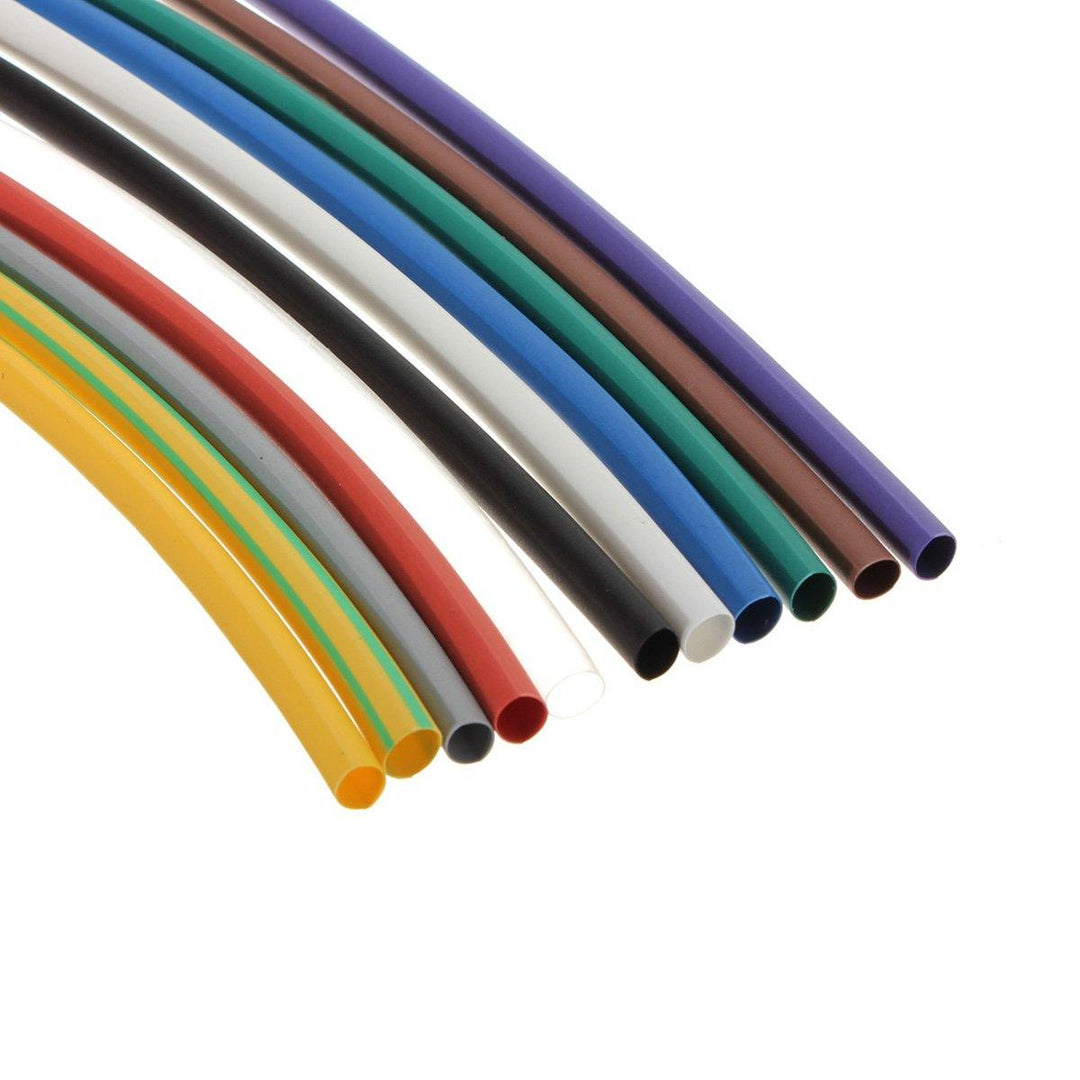 DANIU 55Pcs Heat Shrink Shrinking Tubing Tube Wire Wrap Cable Sleeve Kit Set - MRSLM