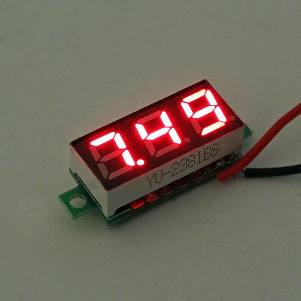 10Pcs Geekcreit® Red Led 0.28 Inch 2.5V-30V Mini Digital Volt Meter Voltage Tester Voltmeter - MRSLM