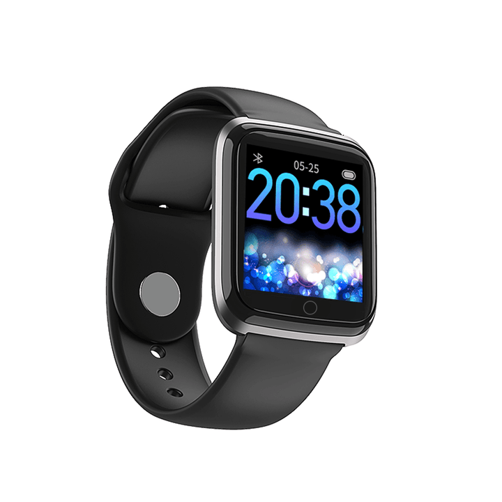 SENSFIT ME1049 IP67 Wristband Heart Rate Monitor Music Control Weather Display Smart Watch (Black) - MRSLM