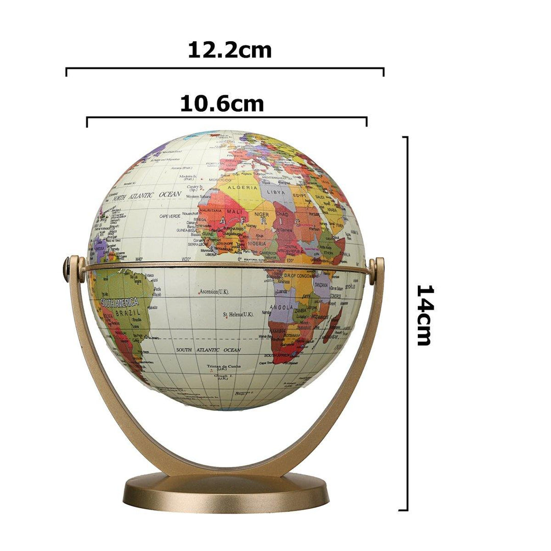 360 Dregee Rotating Globes Earth Ocean Globe World Geography Map Table Desktop - MRSLM