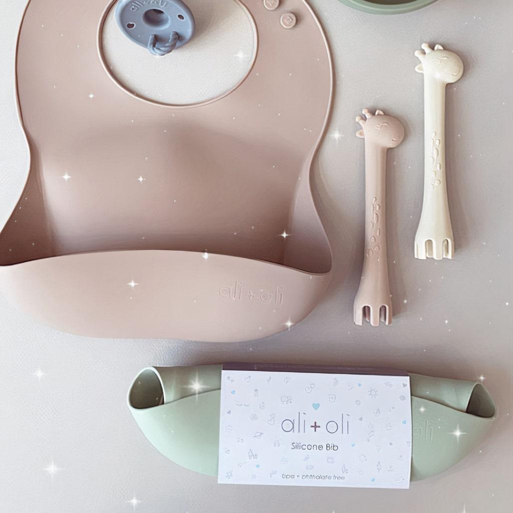 Blush Silicone Baby Bib - MRSLM