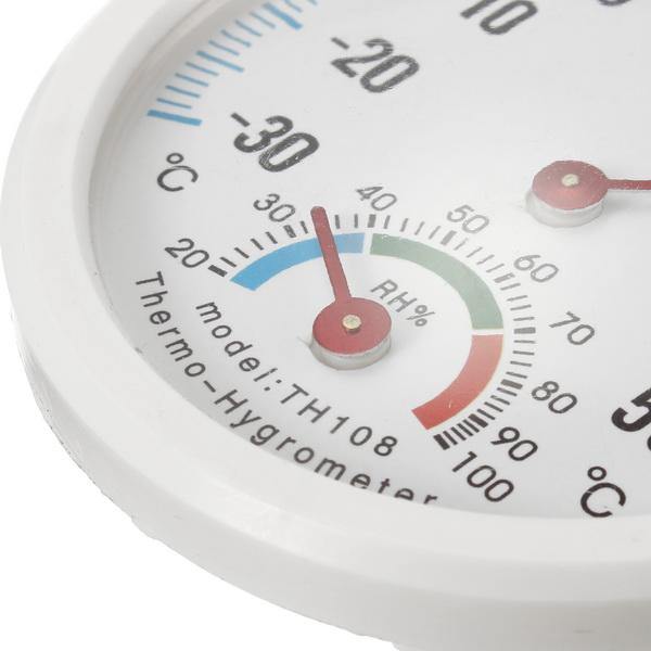 -35-55°C Mini Indoor Analog Temperature Humidity Meter Thermometer Hygrometer - MRSLM