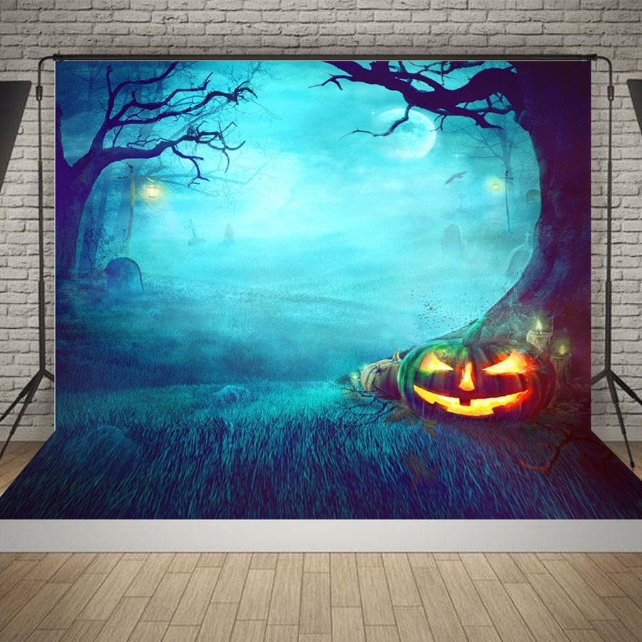 5x7FT Halloween Graveyard Studio Photography Background Backdrop Photography Prop - MRSLM