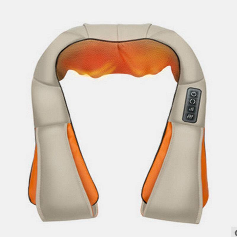 Heat Deep Kneading Infrared Massager U Shape Electrical Shiatsu Massage Back Neck Shoulder Body at Car/Home Infrared Massagem - MRSLM