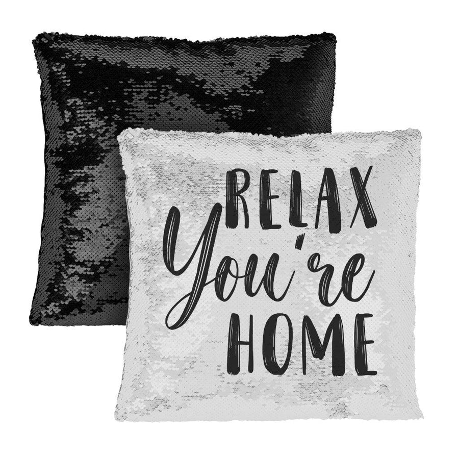 Relax Sequin Pillow Case - Best Design Pillow Case - Printed Pillowcase - MRSLM