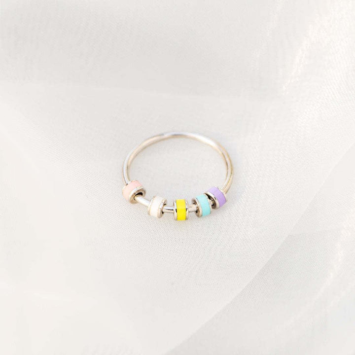 Women's Live Broadcast Net Celebrity Temperament Fashion Ring With Colorful Beads - MRSLM