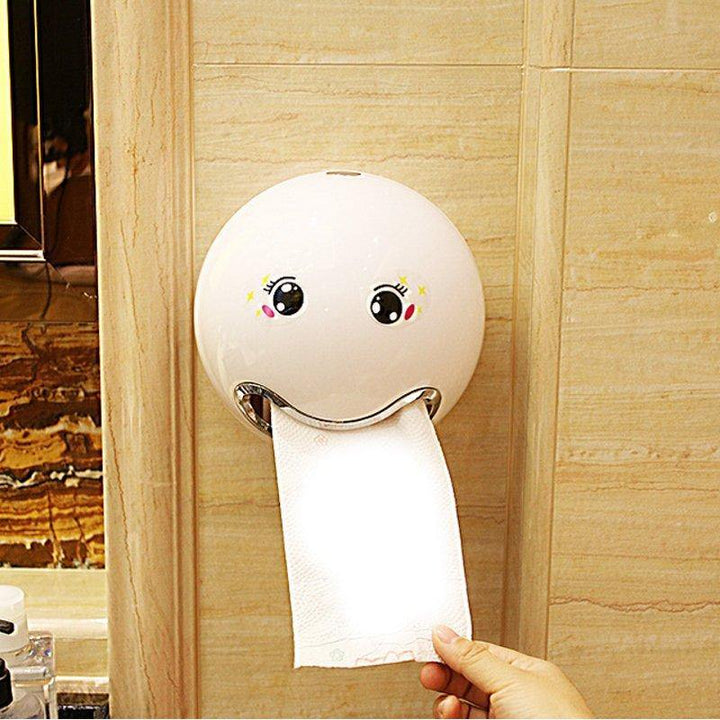 Emoticon ABS Plastic Roll Paper Holder A Variety Of Colors Creative Roll Tissue Box for Bathroom Hotel Toilet Paper Holder - MRSLM