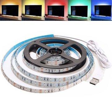2M Waterproof USB SMD3528 TV Background Computer LED Strip Tape Flexible Light DC5V - MRSLM